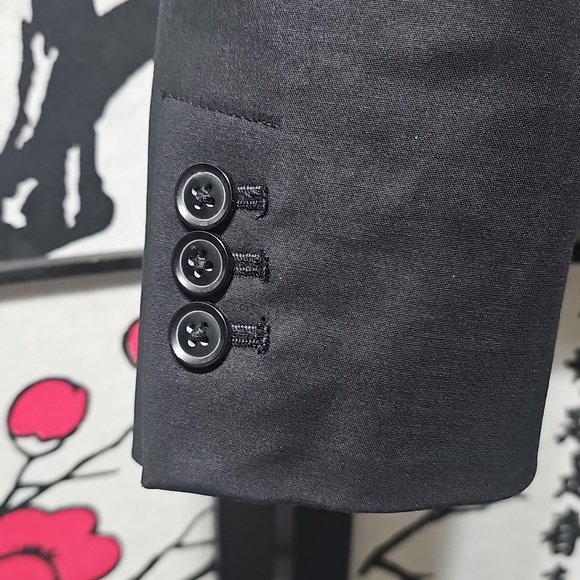 Banana Republic Black Blazer Size 4 - Picture 4 of 7